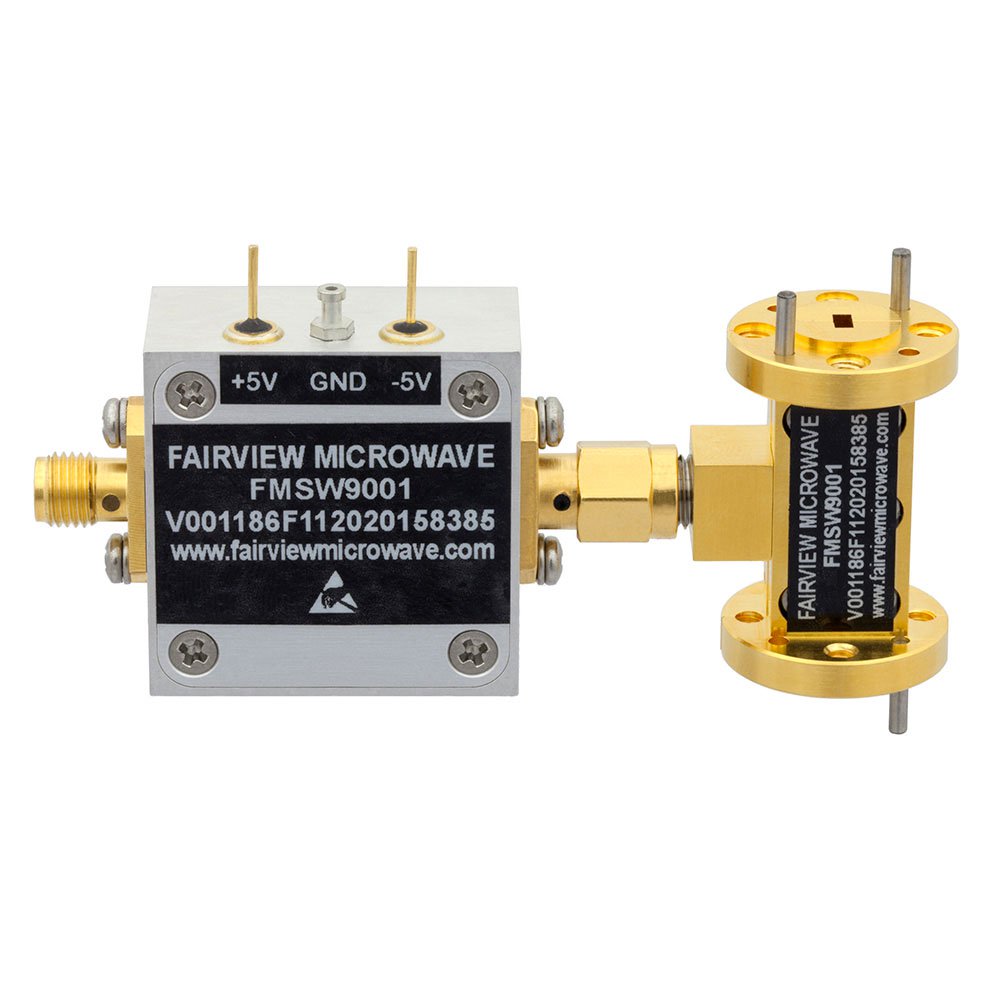 WR-12 Waveguide PIN Diode SPST Switch 60 GHz to 90 GHz Frequency Range E Band Using a UG-387/U Flange