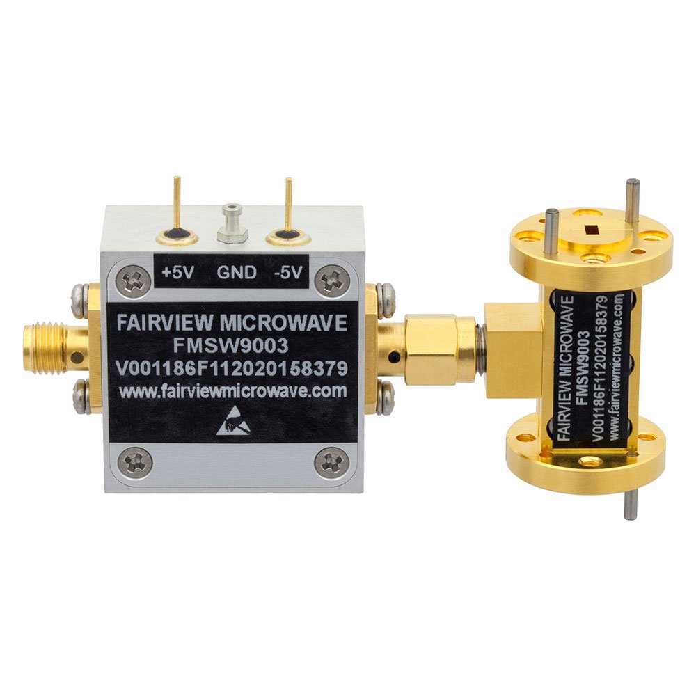 WR-10 Waveguide PIN Diode SPST Switch 75 GHz to 110 GHz Frequency Range W Band Using a UG-387/U Flange