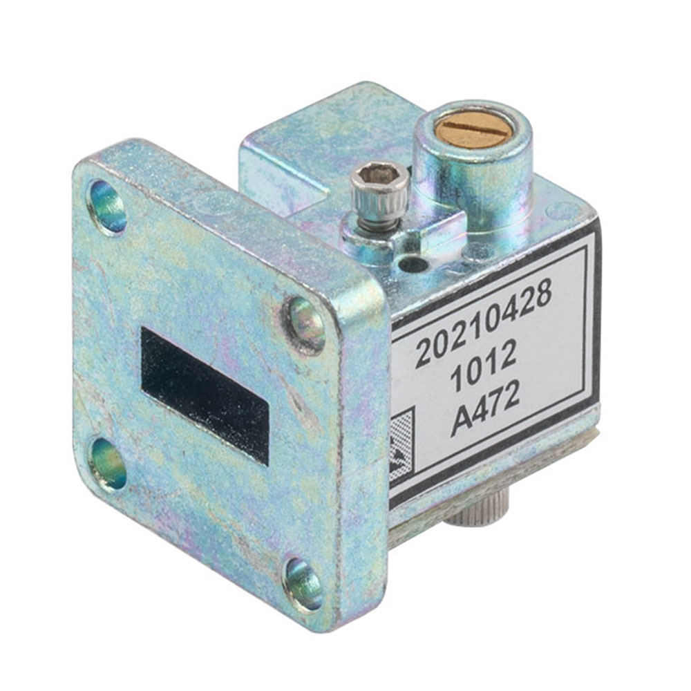 WR-42 Waveguide Gunn Oscillator at a 24.125 GHz Center Frequency with 1 GHz Tuning Range and -98 dBc/Hz Phase Noise, K Band, UG-595/U 