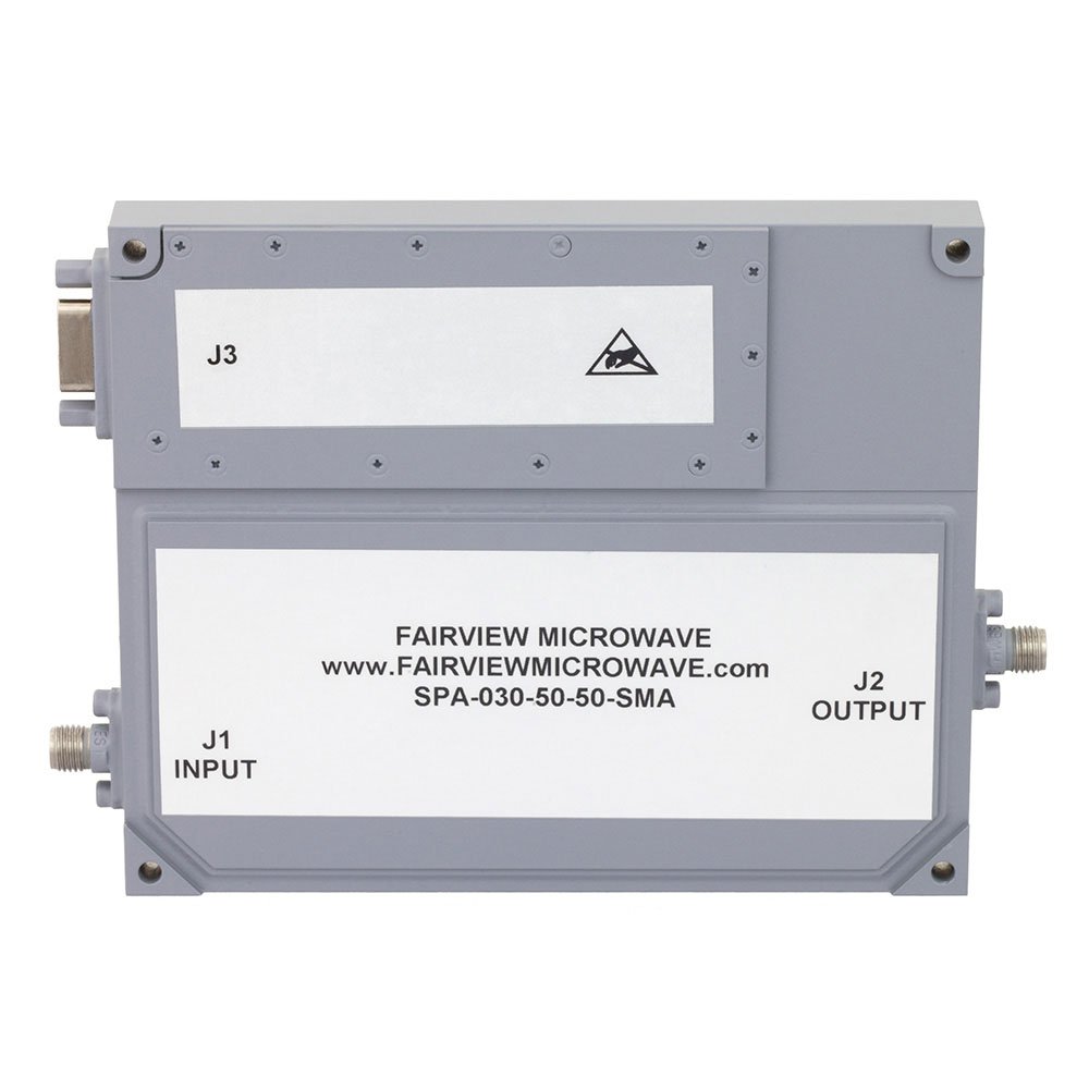 50 dB Gain High Power High Gain Amplifier at 50 Watt Psat Operating From 1 GHz to 3 GHz with SMA