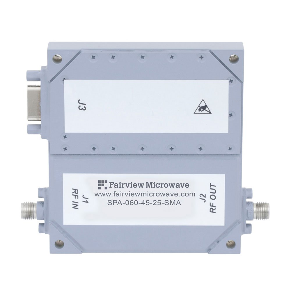 50 dB Gain High Power High Gain Amplifier at 25 Watt Psat Operating From 2 GHz to 6 GHz with SMA