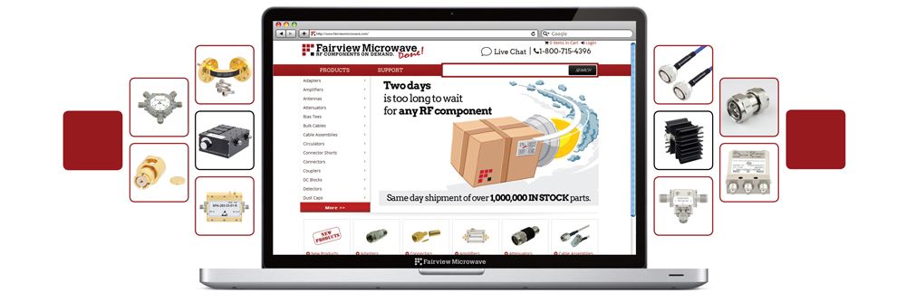 Image of Fairview Microwave Launches Brand New RF and Microwave eCommerce Website