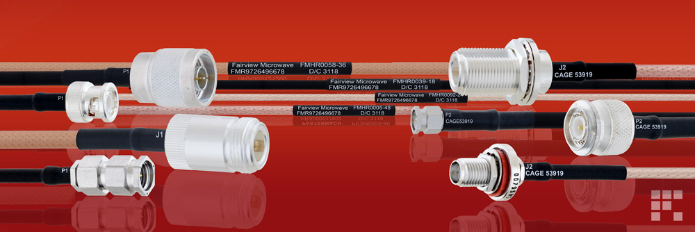 Image of High-Reliability, Military-Grade RF Cable Assemblies Shipped Same-Day from Fairview Microwave