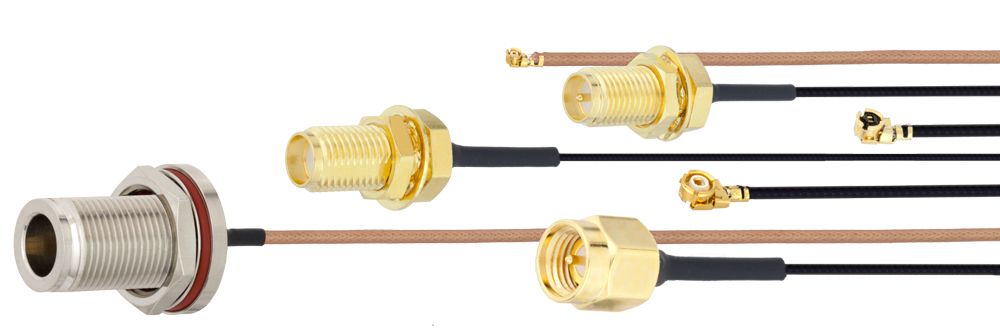 Image of UMCX, WMCX and HMCX32 Coaxial Cables with Snap-On Connectors Now Available at Fairview