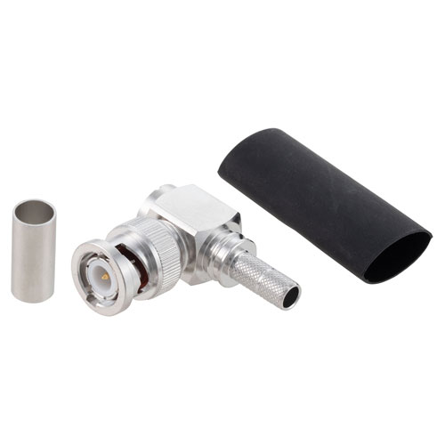 RA BNC Male Connector Crimp/Non-Solder Contact Attachment for LMR-240, LMR-240-DB, LMR-240-UF, LMR-240-FR, RG8X Cable EZ-240-BM-RA-X
