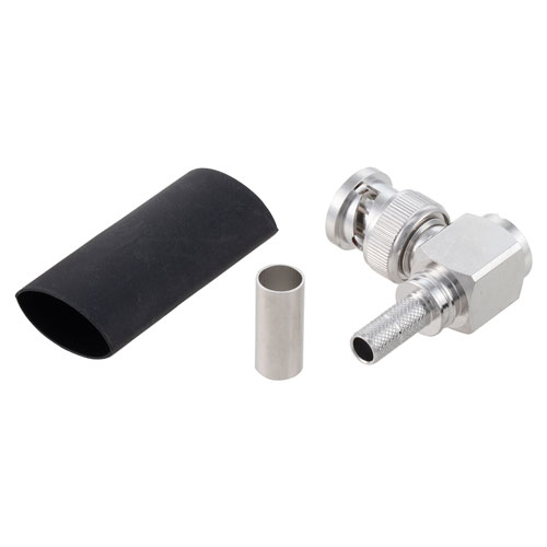 RA BNC Male Connector Crimp/Non-Solder Contact Attachment for LMR-240, LMR-240-DB, LMR-240-UF, LMR-240-FR, RG8X Cable EZ-240-BM-RA-X