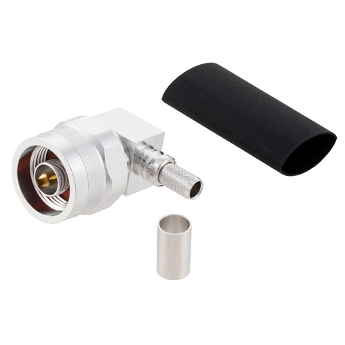 RA N Male Connector Crimp/Non-Solder Contact Attachment for LMR-240, LMR-240-DB, LMR-240-UF, LMR-240-FR, RG8X Cable EZ-240-NMH-RA-X