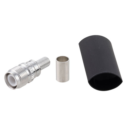 RP TNC Jack Connector Crimp/Non-Solder Contact Attachment for LMR-240, LMR-240-DB, LMR-240-UF, LMR-240-FR, RG8X Cable EZ-240-TF-RP-X