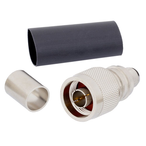 75 Ohm N Male (Plug) Connector For LMR-400-75 Cable, Crimp/Non-Solder Contact EZ-400-NM-75