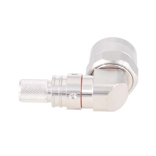 Right Angle N Male (Plug) Connector For LMR-400 Cable, Crimp/Non-Solder Contact EZ-400-NMH-RA-X