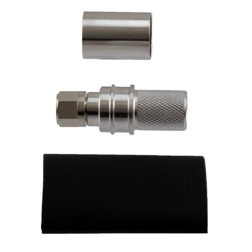 75 Ohm F Male Connector Crimp/Non-Solder Contact Attachment for LMR-600-75, LMR-600-75-DB, LMR-600-75-FR Cable EZ-600-FM-75-X