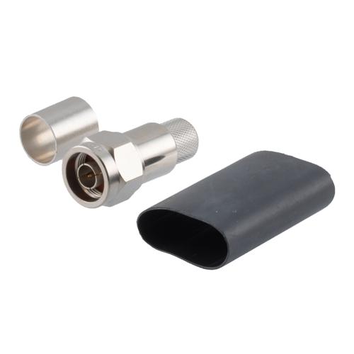 75 Ohm N Male Connector Crimp/Non-Solder Contact Attachment for LMR-600-75, LMR-600-75-DB, LMR-600-75-FR Cable EZ-600-NMH-75