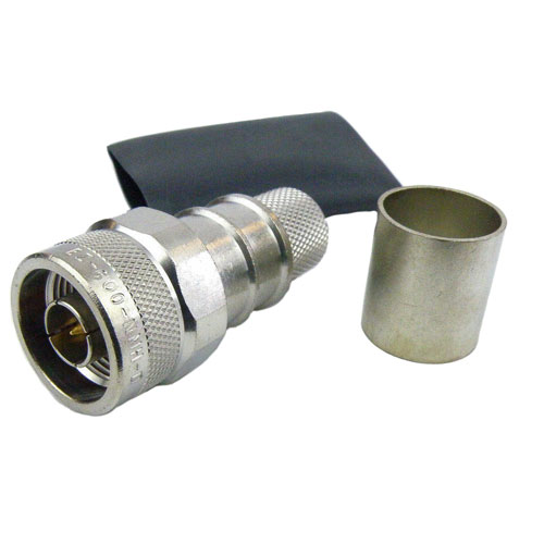 N Male Connector Crimp/Non-Solder Contact Attachment For LMR-600 Cable EZ-600-NMH-D