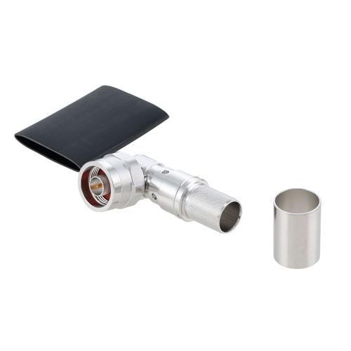 Right Angle N Male (Plug) Connector For LMR-600 Cable, Crimp/Non-Solder Contact EZ-600-NMH-RA-X