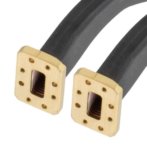 WR-90 Seamless Flexible Waveguide in 12 Inch Using CMR Flange with a 8.2 to 12.4 GHz Frequency Range FM-W90SF007-12