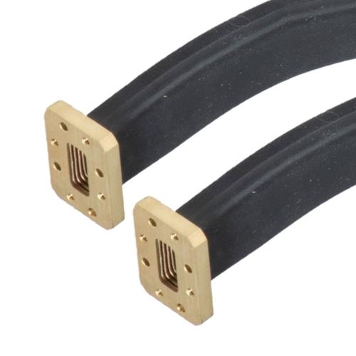 WR-90 Seamless Flexible Waveguide in 36 Inch Using CMR Flange with a 8.2 to 12.4 GHz Frequency Range FM-W90SF007-36