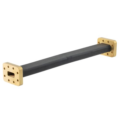 WR-90 Seamless Flexible Waveguide in 12 Inch Using CPRF Flange with a 8.2 to 12.4 GHz Frequency Range FM-W90SF008-12