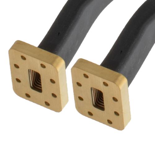 WR-90 Seamless Flexible Waveguide in 24 Inch Using CPRF Flange with a 8.2 to 12.4 GHz Frequency Range FM-W90SF008-24