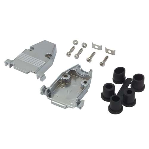 Assembled D-Sub Hood Kit, DB15/HD26 Metal FM1030