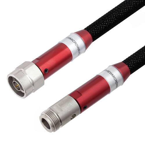 Vector Network Analyzer (VNA) Ruggedized 18 GHz Test Cable N Male to N Female in 24 Inch FM18VNA004-24