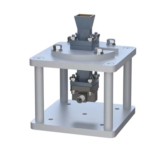 WR-34 Standard Gain Horn with 10 dBi gain, 2.92mm Female Connector, Integrated Cage-Style Mount FM1WAN034-10KF