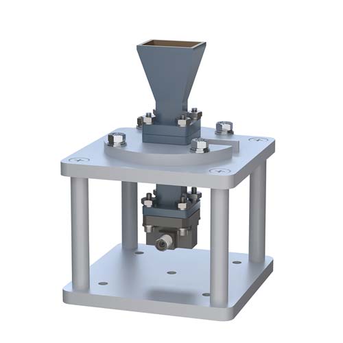 WR-34 Standard Gain Horn with 15 dBi gain, 2.92mm Female Connector, Integrated Cage-Style Mount FM1WAN034-15KF