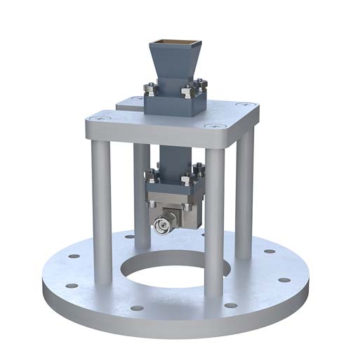 WR-42 Standard Gain Horn with 10 dBi gain, 2.92mm Male connector, Integrated Cage-Style Mount FM1WAN042-10KM