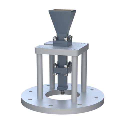 WR-42 Standard Gain Horn with 15 dBi gain, End Launch 2.92mm Female connector, Integrated Cage-Style Mount FM1WAN042-15ELKF