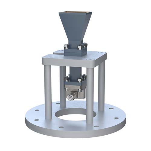 WR-42 Standard Gain Horn with 15 dBi gain, 2.92mm Male connector, Integrated Cage-Style Mount FM1WAN042-15KM