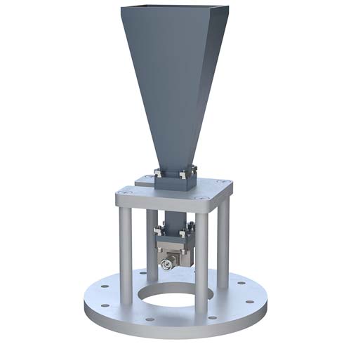 WR-42 Standard Gain Horn with 20 dBi gain, 2.92mm Male connector, Integrated Cage-Style Mount FM1WAN042-20KM