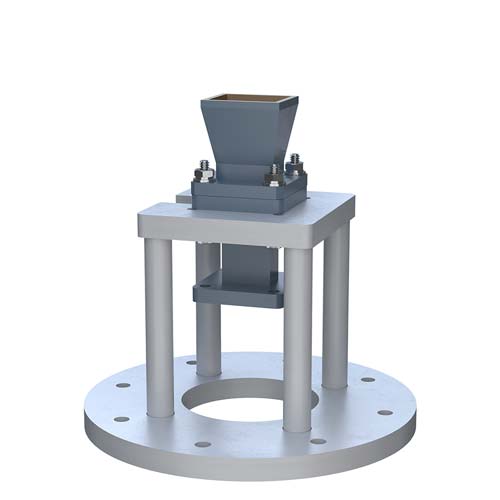 WR-62 Waveguide Antenna With 10 dBi Gain and 12.4 GHz to 18 GHz, Integrated Cage-Style Mount FM1WAN062-10