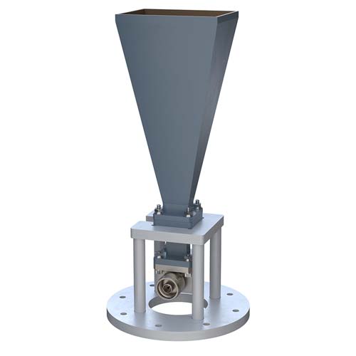 WR-62 Standard Gain Horn with 20 dBi gain, N Male connector, Integrated Cage-Style Mount FM1WAN062-20NM