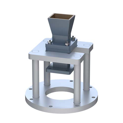 WR-75 Waveguide Antenna, 10 GHz to 15 GHz Frequency Range, 10 dBi Gain, Integrated Cage-Style Mount FM1WAN075-10