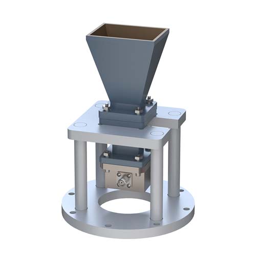 WR-75 Standard Gain Horn with 15 dBi gain, SMA Female Connector, Integrated Cage-Style Mount FM1WAN075-15SF