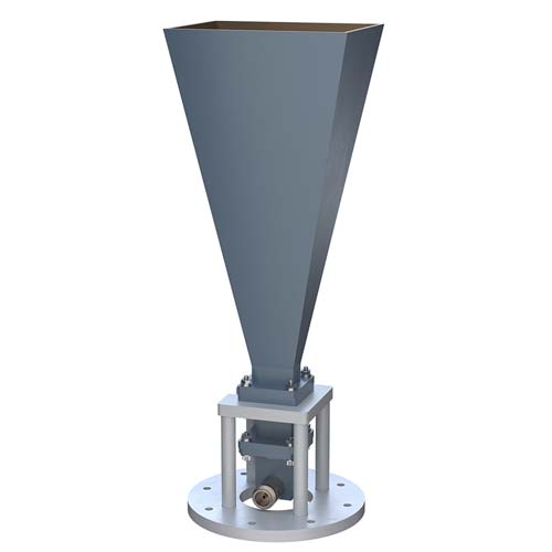 WR-90 Standard Gain Horn with 20 dBi gain, Type N Female connector, Integrated Cage-Style Mount FM1WAN090-20NF