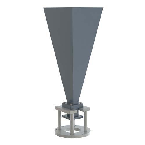 WR-112 Waveguide Standard Gain Horn Antenna Operating from 7.05 GHz to 10 GHz 20 dBi Gain with UG-51/U-Square Flange and Cage Style Mount FM1WAN112-20