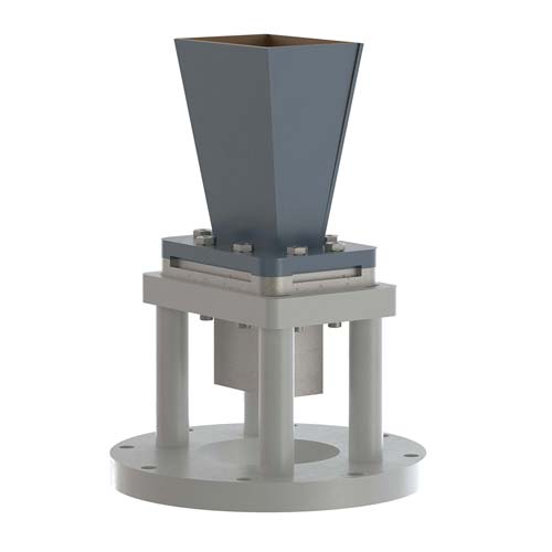 WR-137 Standard Gain Horn with 10 dBi gain, SMA Female Connector, Integrated Cage-Style Mount FM1WAN137-10SF