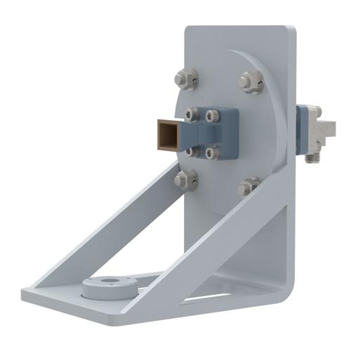 WR-28 Standard Gain Horn with 10 dBi gain, 2.92mm Female connector, with Pre-Installed L Mount FM2WAN028-10KF