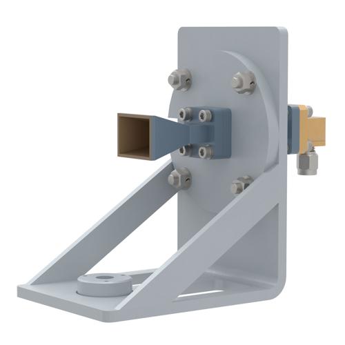 WR-28 Standard Gain Horn with 15 dBi gain, 2.92mm Male connector, with Pre-Installed L Mount FM2WAN028-15KM