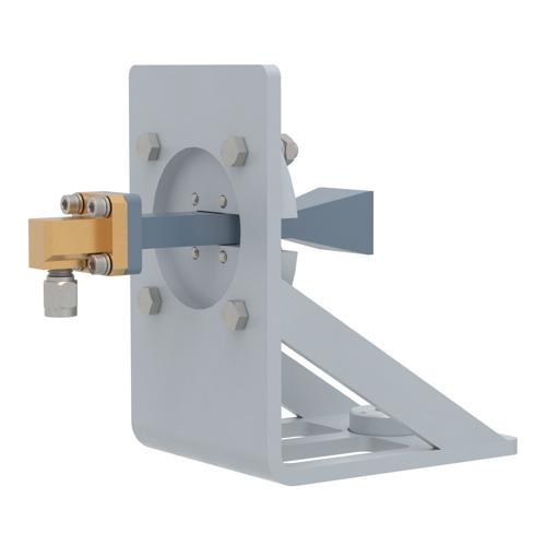 WR-28 Standard Gain Horn with 15 dBi gain, 2.92mm Male connector, with Pre-Installed L Mount FM2WAN028-15KM