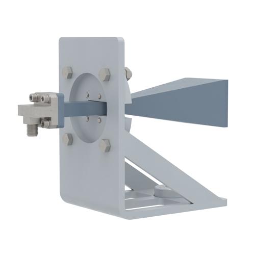 WR-28 Standard Gain Horn with 20 dBi gain, 2.92mm Female connector, with Pre-Installed L Mount FM2WAN028-20KF