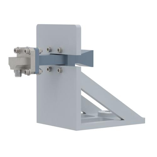 WR-42 Standard Gain Horn with 10 dBi gain, SMA Female connector, with Pre-Installed L Mount FM2WAN042-10SF