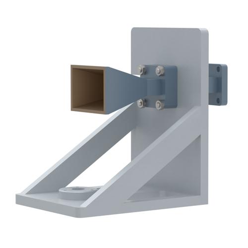 WR-42 Waveguide Antenna, 18 GHz to 26.5 GHz Frequency Range, 15 dBi Gain, UG-597/U Flange with Pre-Installed L mount FM2WAN042-15