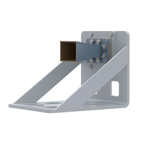 WR-137 Standard Gain Horn with 10 dBi gain, N Female Connector, with Pre-Installed L Mount FM2WAN137-10NF