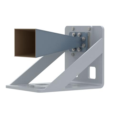 WR-137 Standard Gain Horn with 15 dBi gain, N Female Connector, with Pre-Installed L Mount FM2WAN137-15NF