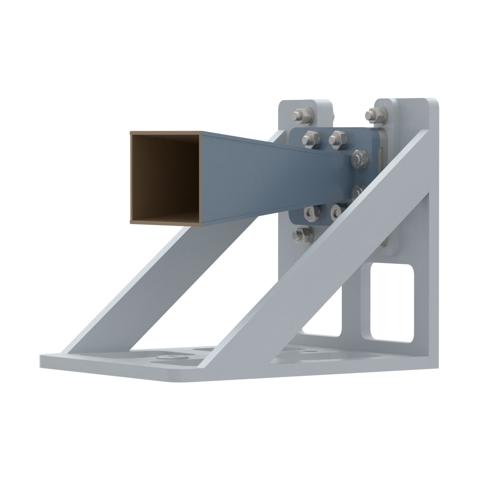 WR-187 Standard Gain Horn with 10 dBi gain, N Female Connector, with Pre-Installed L Mount FM2WAN187-10NF