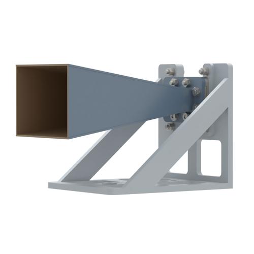 WR-187 Standard Gain Horn with 15 dBi gain, N Female Connector, with Pre-Installed L Mount FM2WAN187-15NF