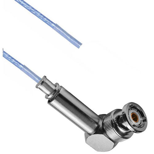 TRB 3-Slot Right Angle Plug with Blunt Cut for 78 Ohm M17/176-00002, 12" Cable FM3MP2042-12