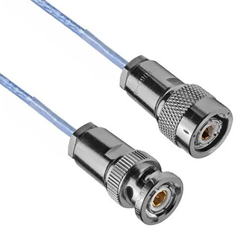 78 Ohm TRT Threaded Solder/Clam Plug to TRB 3-Slot Solder/Clam Plug M17/176-00002 .129 O.D. 24" Cable FM3MP2144-24