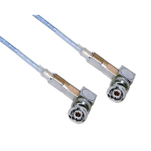 TRB Plug Right Angle to TRB Plug Right Angle 1553 Cable 36 Inch Length Using 78 Ohm M17/176-00002 Coax FM3MP2167-36